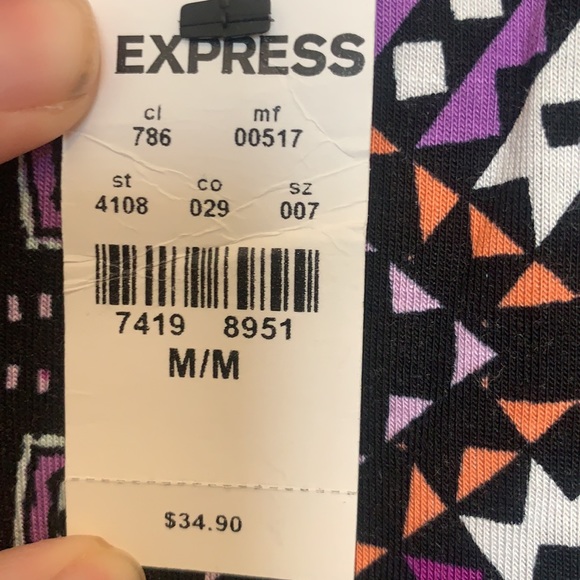NWT Express multicolored dress size medium - Picture 2 of 3